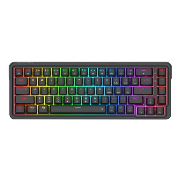 NOVA K709 65% Wired Gasket RGB Gaming Keyboard - Black