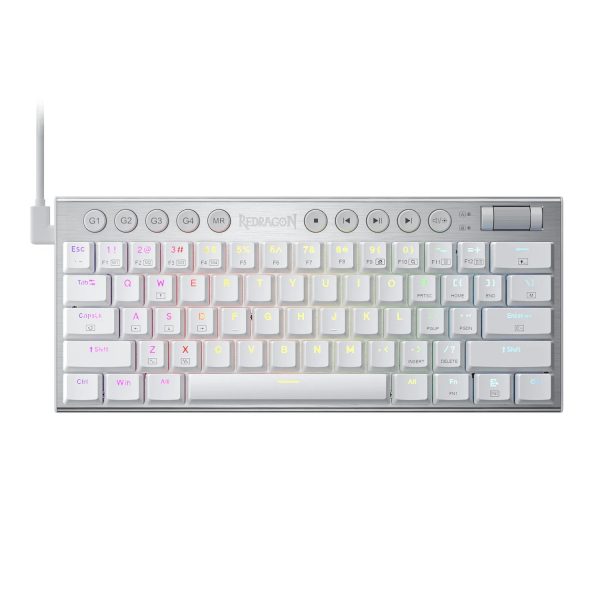 K632 HORUS Mini 60% RGB Wired Gaming Keyboard – White