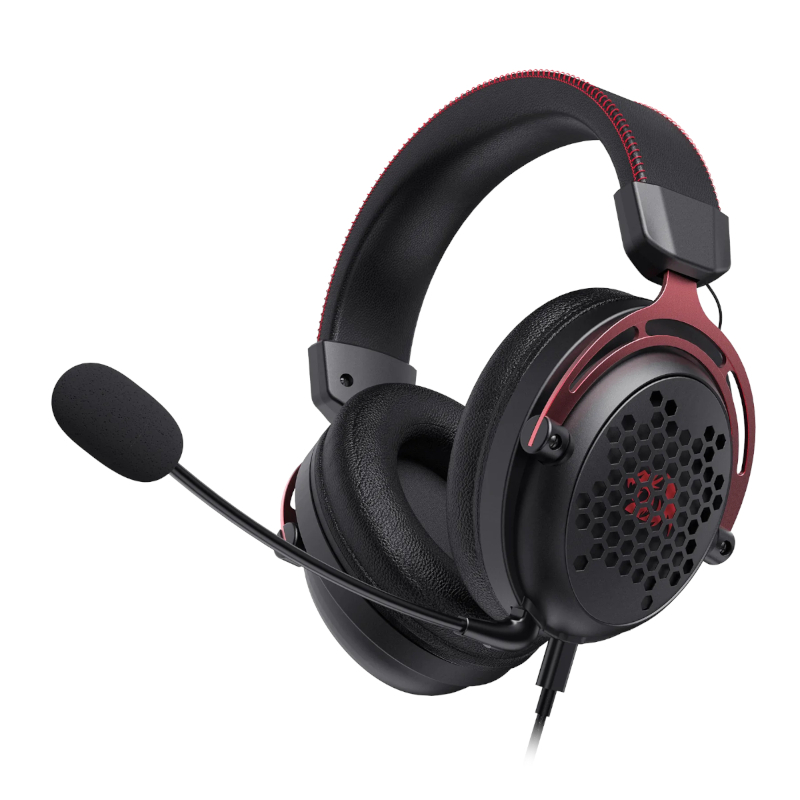 Over-Ear DIOMEDES Honeycomb 3.5mm AUX Gaming Headset - Black