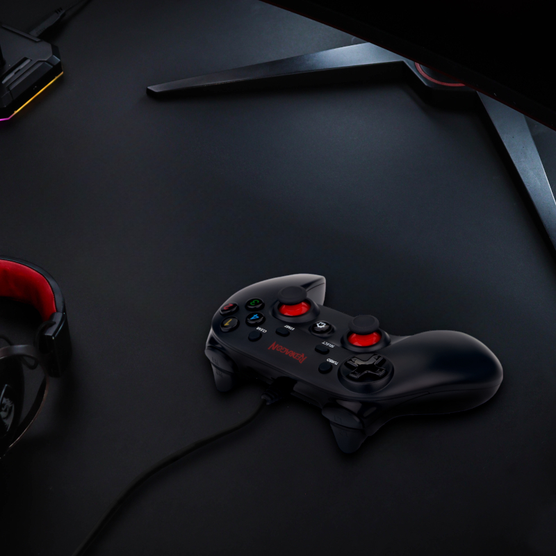 SATURN Wired X/D-input(Digital/Analog) PC Controller Black