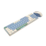BS8772 Wireless Keyboard and Mouse Combo - Cream/Blue - Image 2