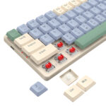 BS8772 Wireless Keyboard and Mouse Combo - Cream/Blue - Image 6