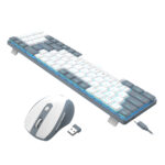 BS8772 Wireless Keyboard and Mouse Combo - Grey/White - Image 2