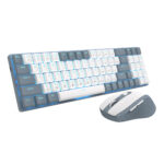 BS8772 Wireless Keyboard and Mouse Combo - Grey/White - Image 4