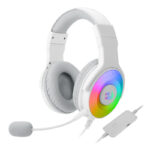 Over-Ear PANDORA USB (Power Only)|Aux (Mic and Headset) RGB Gaming Headset - White