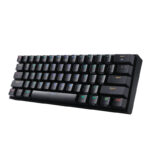 DRACONIC PRO Mechanical 61 Key|Bluetooth 5.0|RGB 9 Colour Modes|Rechargable Battery|Type-C Charging Cable Gaming Keyboard - Black - Image 2