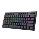 Horus Mini 61Key Red Switch RGB Low Profile Gaming Mechanical Keyboard - Black