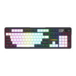 K762WB-RGB-PRO LCD Full-size Gasket Mechanical Keyboard - Black - Image 3