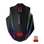 VAMPIRE ELITE Wireless 16000DPI|8 Button|Ergonomic Design|P3335 Optical Sensor|Type-C Cable|RGB Backlit Gaming Mouse - Black