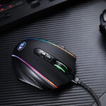 VAMPIRE ELITE Wireless 16000DPI|8 Button|Ergonomic Design|P3335 Optical Sensor|Type-C Cable|RGB Backlit Gaming Mouse - Black - Image 6