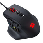Aatrox 6200DP RGB MMO Gaming Mouse - Black - Image 3