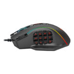 PERDICTION 4 12400DPI RGB MMO Ergo Gaming Mouse - Black - Image 5