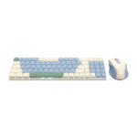 BS8772 Wireless Keyboard and Mouse Combo - Cream/Blue - Image 3