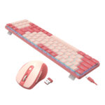 BS8772 Wireless Keyboard and Mouse Combo - Red/Pink - Image 2