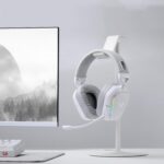 H868 RGB Wireless Gaming Headset - White - Image 4