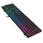 K521 Upgrade Rainbow LED 104-Key Membrane Gaming Keyboard - Image 3