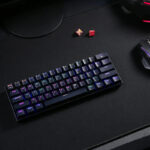 DRACONIC PRO Mechanical 61 Key|Bluetooth 5.0|RGB 9 Colour Modes|Rechargable Battery|Type-C Charging Cable Gaming Keyboard - Black - Image 5
