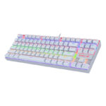KUMARA Mechanical 87 Key|RGB Backlit Gaming Keyboard - White - Image 2