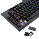 K588 RGB Pro BROADSWORD TKL Mechanical Wired Gaming Keyboard - Black - Image 6