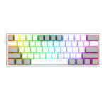 K617 FIZZ 60% Wired RGB Gaming Keyboard - White/Grey