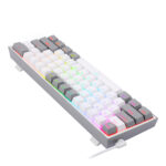 K617 FIZZ 60% Wired RGB Gaming Keyboard - White/Grey - Image 5