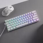 DRAGONBORN Wired Mechanical Keyboard RGB67Key Design - White - Image 6