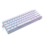 DRAGONBORN Wired Mechanical Keyboard RGB67Key Design - White - Image 2