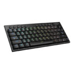 Horus Mini Pro 61Key Wireless Bluetooth Red Switch RGB Low Profile Gaming Mechanical Keyboard - Black - Image 4