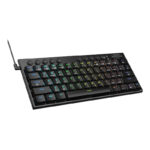 Horus Mini Pro 61Key Wireless Bluetooth Red Switch RGB Low Profile Gaming Mechanical Keyboard - Black - Image 3