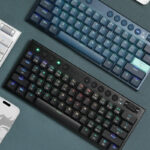 Horus Mini Pro 61Key Wireless Bluetooth Red Switch RGB Low Profile Gaming Mechanical Keyboard - Black - Image 7