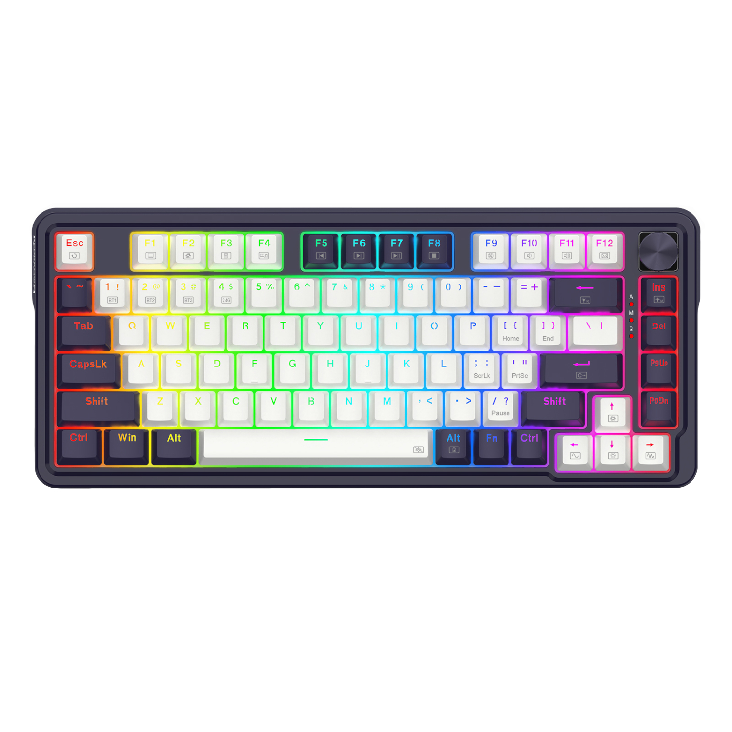 RD-K673WB-RGB-PRO_REDRAGON-KB-MECH-UCAL-WRS-RGB-BK_wr_01 UCAL K673 PRO Mechanical Wireless Gaming Keyboard - Black - Image 1