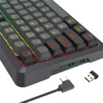 BREAGI PRO K688 98+1 Gasket Wireless Mechanical Keyboard (Triple Mode, RGB, Hot-Swappable, Cream Linear Switches) - Image 6