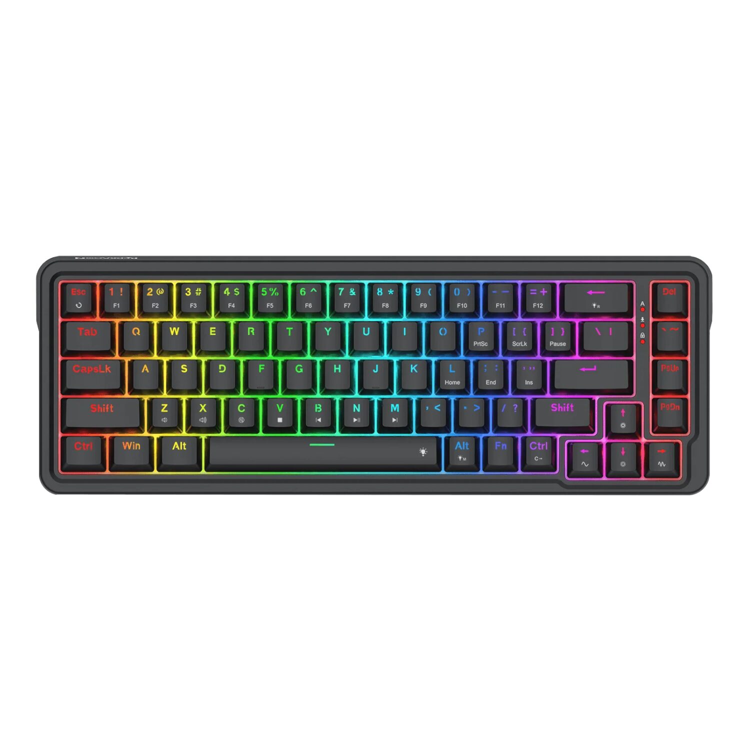 RD-K709-RGB-WR-02 NOVA K709 65% Wired Gasket RGB Gaming Keyboard - Black - Image 1