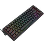 NOVA K709 65% Wired Gasket RGB Gaming Keyboard - Black - Image 3