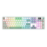 WYVERN K761 Pro Full-size RGB Wireless Mechanical Gaming Keyboard - White/Green - Image 2