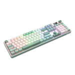 WYVERN K761 Pro Full-size RGB Wireless Mechanical Gaming Keyboard - White/Green - Image 3