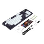K762WB-RGB-PRO LCD Full-size Gasket Mechanical Keyboard - Black - Image 4