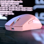M916 PRO 1K 3-Mode Wireless Gaming Mouse - Pink - Image 4