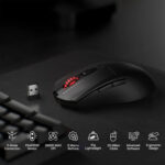 FYZU M995 PRO Wireless Gaming Mouse - Black - Image 4