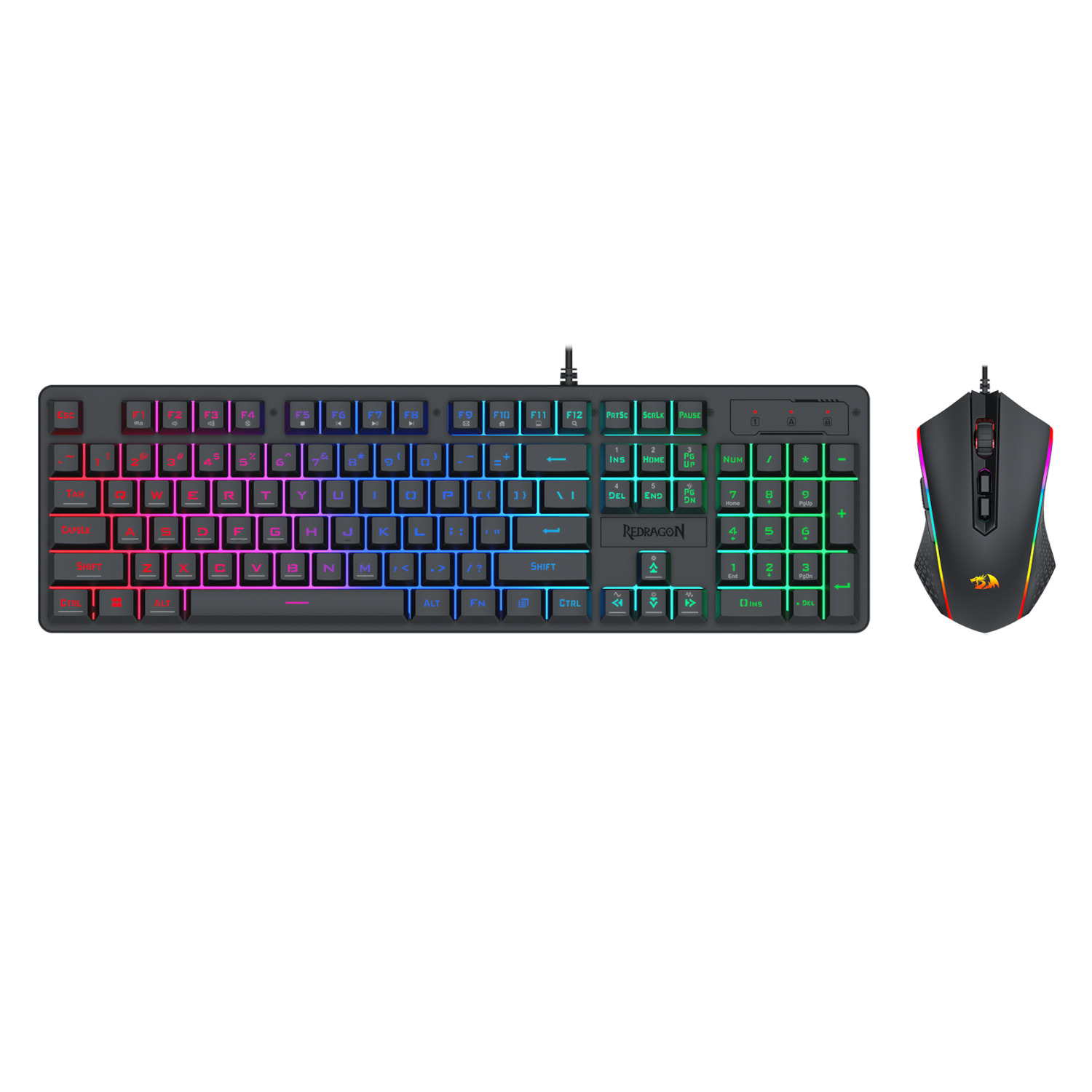 RD-S107-RGB-BA_wr_01 S107 RGB Gaming Essentials Wired Gaming Keyboard and Mouse Bundle - Image 1