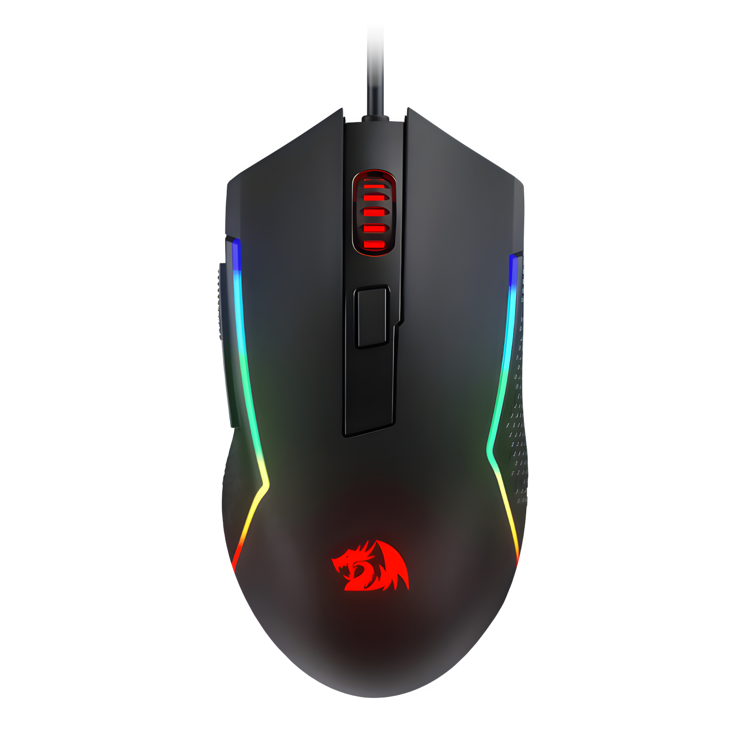 Redragon-RYLO-S141-Membrane-Gaming-Keyboard-Mouse-Wired-Combo-wr M616 TRIDENT 10000DPI RGB Gaming Mouse - Black - Image 1
