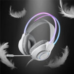 SCREAM Over-Ear RGB Gaming Headset - White - Image 4