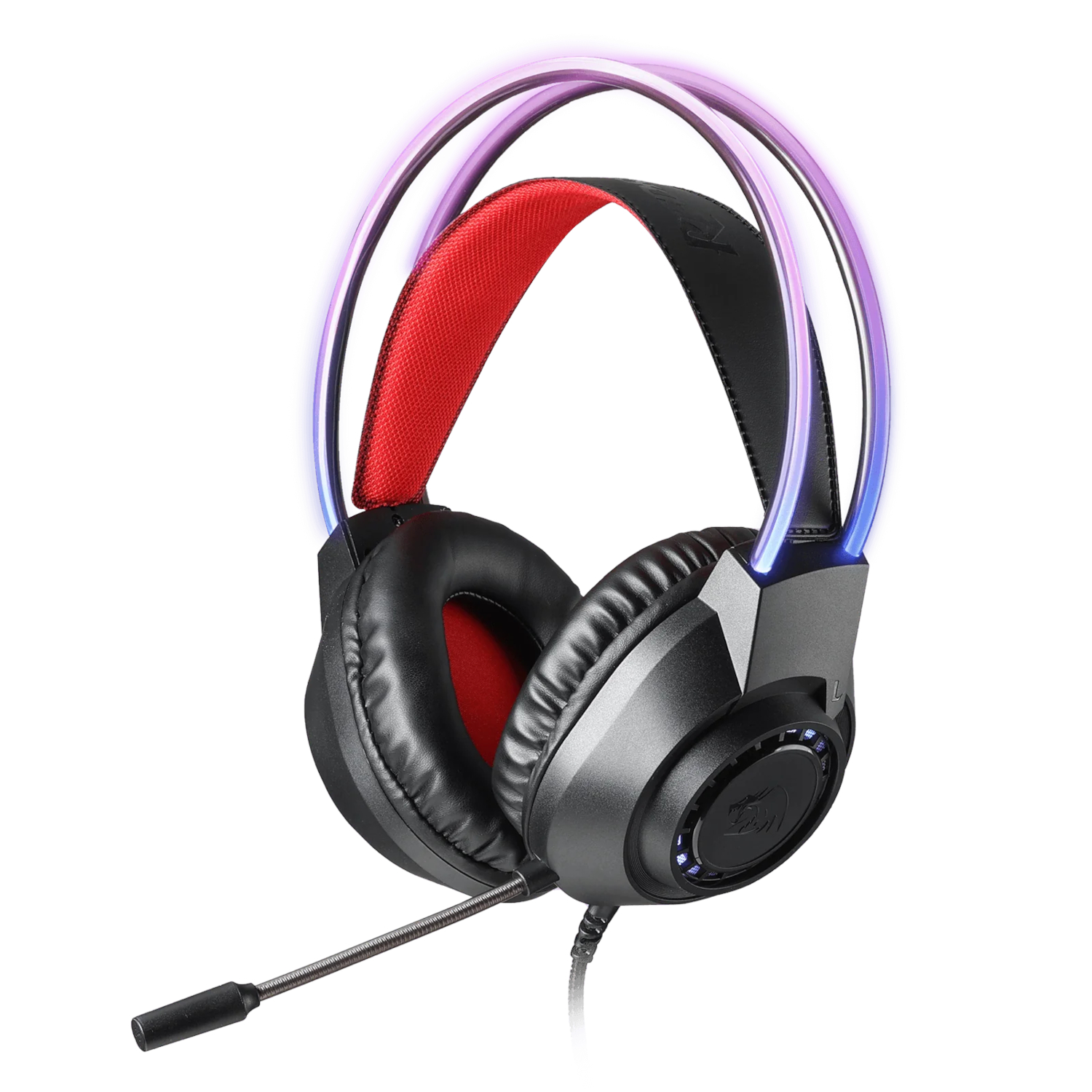 Redragon-SCREAM-H231-Wired-Gaming-Headset-wr-01 SCREAM Over-Ear RGB Gaming Headset - Black - Image 1