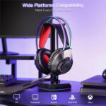 SCREAM Over-Ear RGB Gaming Headset - Black - Image 2