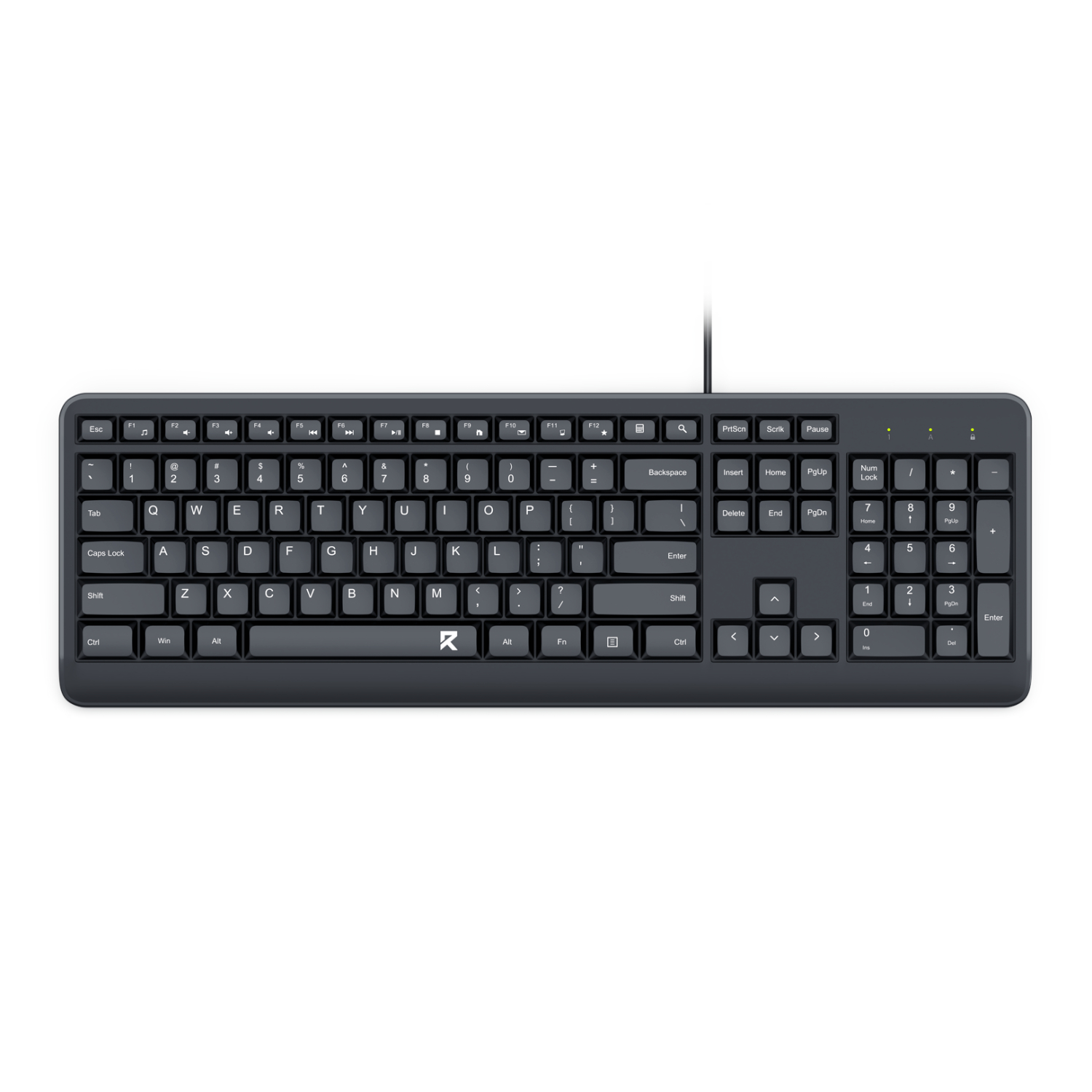Redragon_RD-BK-7092_wr_01a BK-7092 Full-sized Wired USB Office Keyboard - Image 1