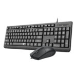 BS-7543 Wired Keyboard and Mouse Combo - Black - Image 3