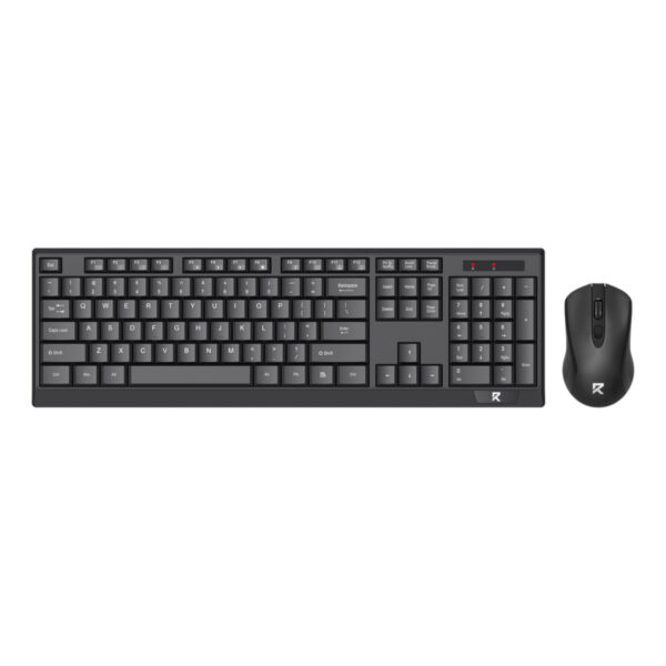 BS-8343A Wireless Keyboard and Mouse Combo - Black