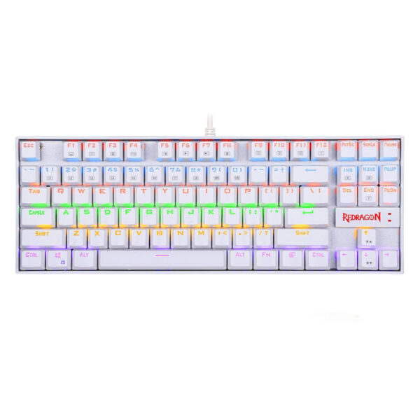 KUMARA Mechanical 87 Key|RGB Backlit Gaming Keyboard - White