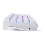 DRAGONBORN Wired Mechanical Keyboard RGB67Key Design - White - Image 5