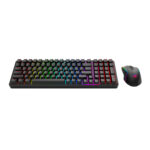 S162 RGB 3-Mode Wireless Mechanical Gaming Keyboard and Mouse Combo - Black - Image 3